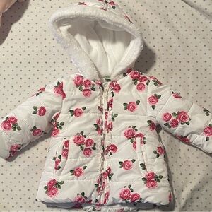 Floral Baby Winter Coat